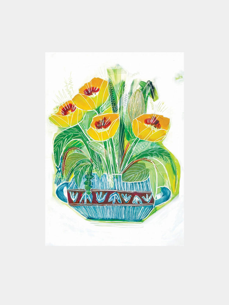 Golden Poppies Art Print