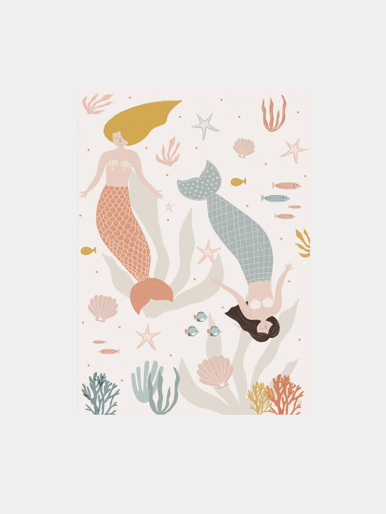 Playful Ocean Mermaids