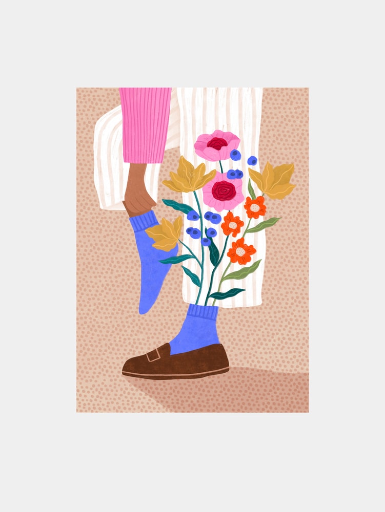 Whimsical Flower Legs