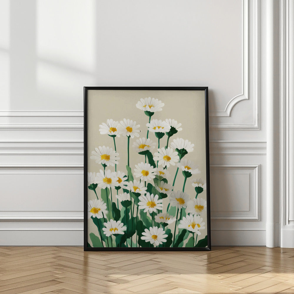 Daisy Meadow Morning Art Print