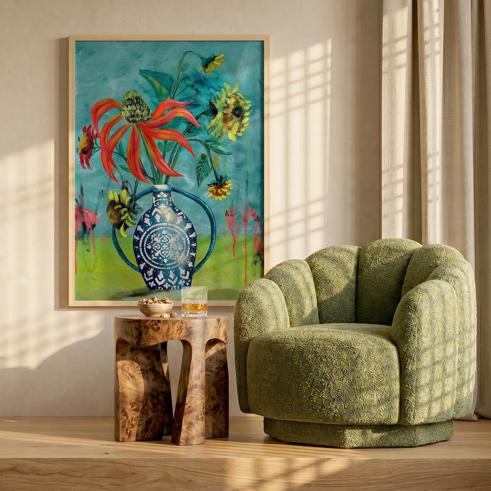 Colorful Vase Flowers