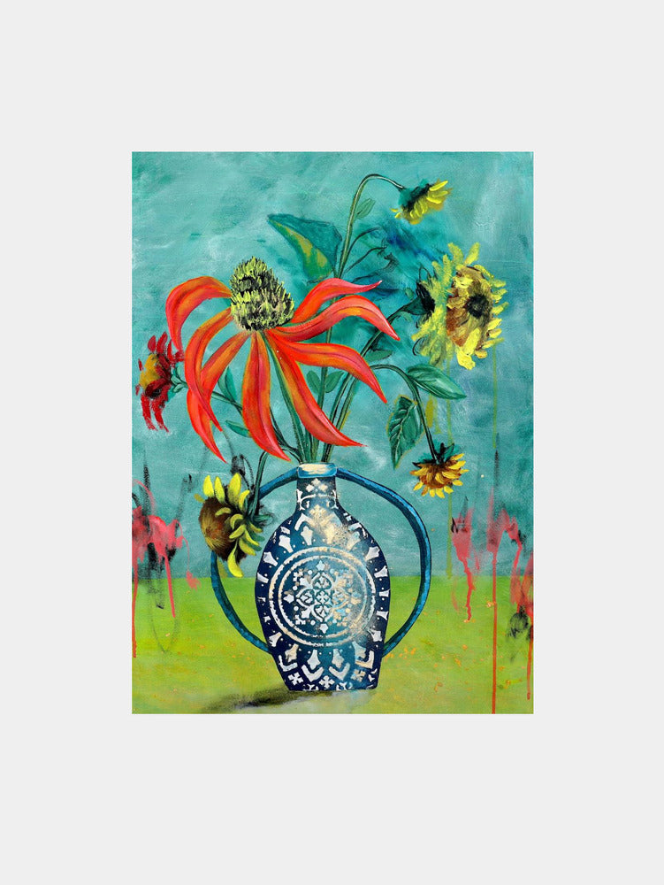 Colorful Vase Flowers
