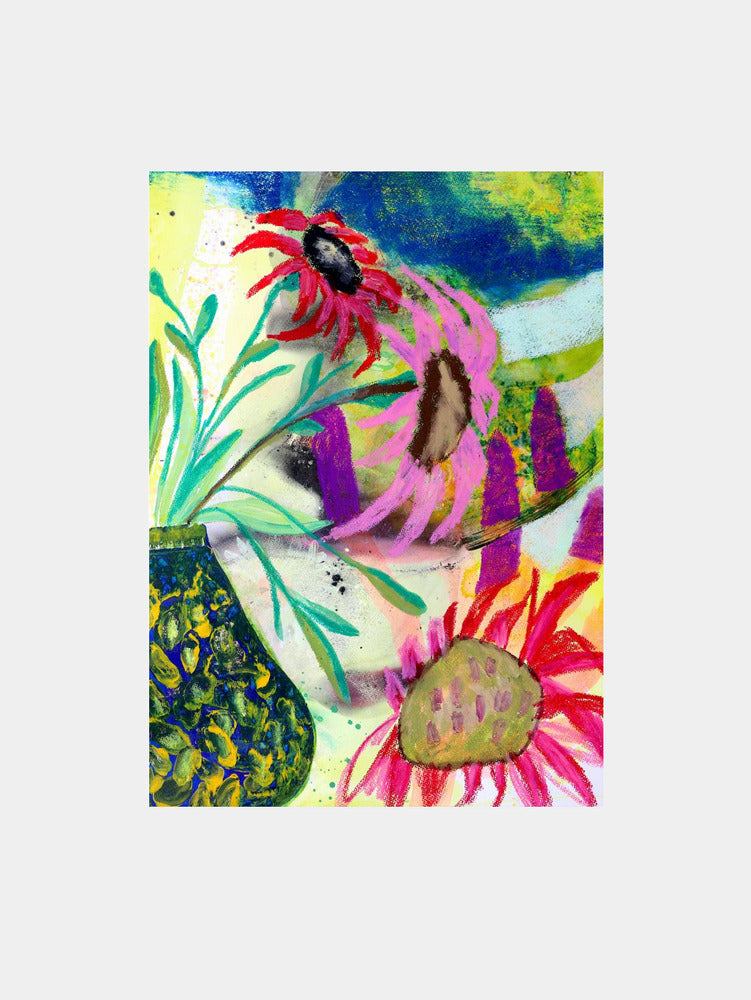 Vibrant Abstract Flowers