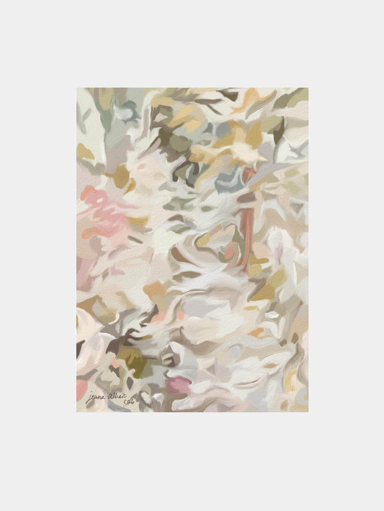 Soft Blush Floral Abstract