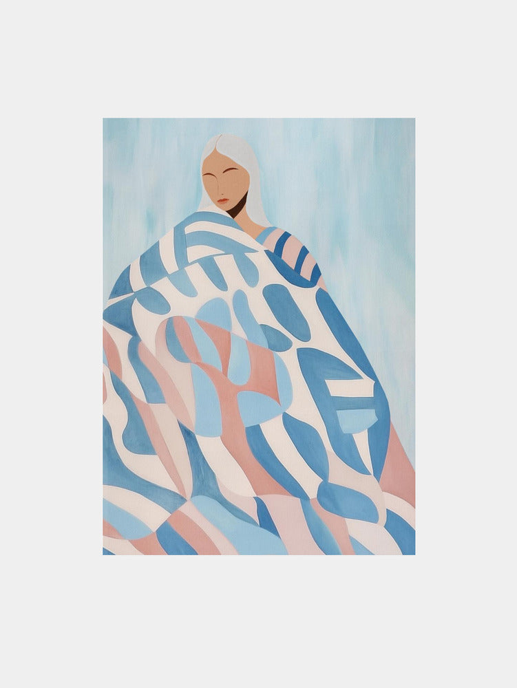 Serene Patterned Woman