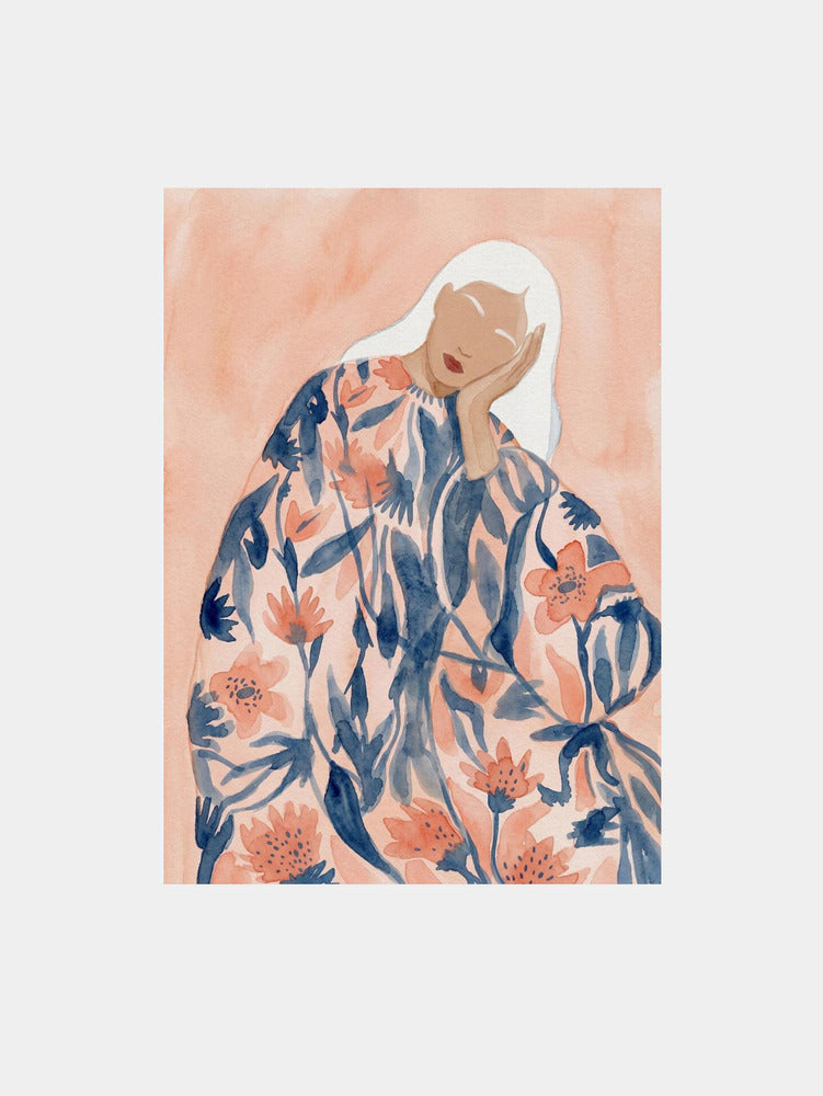 Floral Woman Dreaming