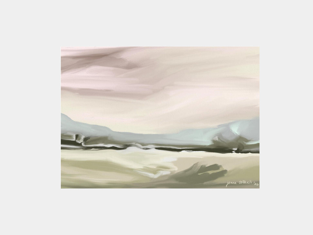 Serene Pastel Landscape II