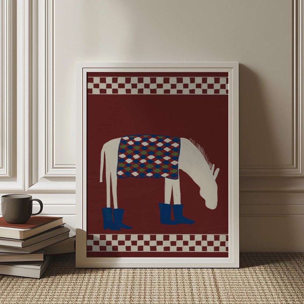 Whimsical Donkey In Boots