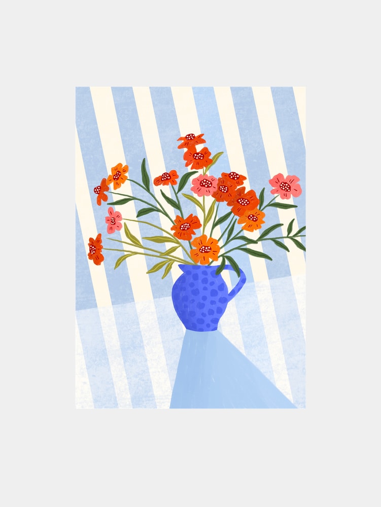 Cheerful Floral Pitcher