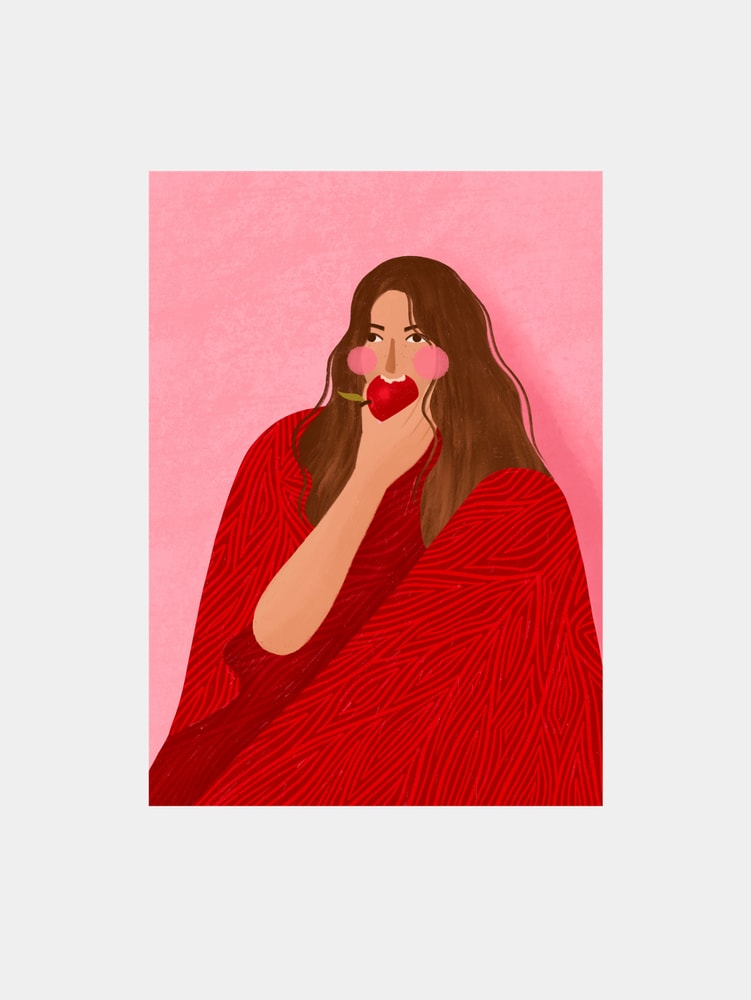 Cozy Woman Apple