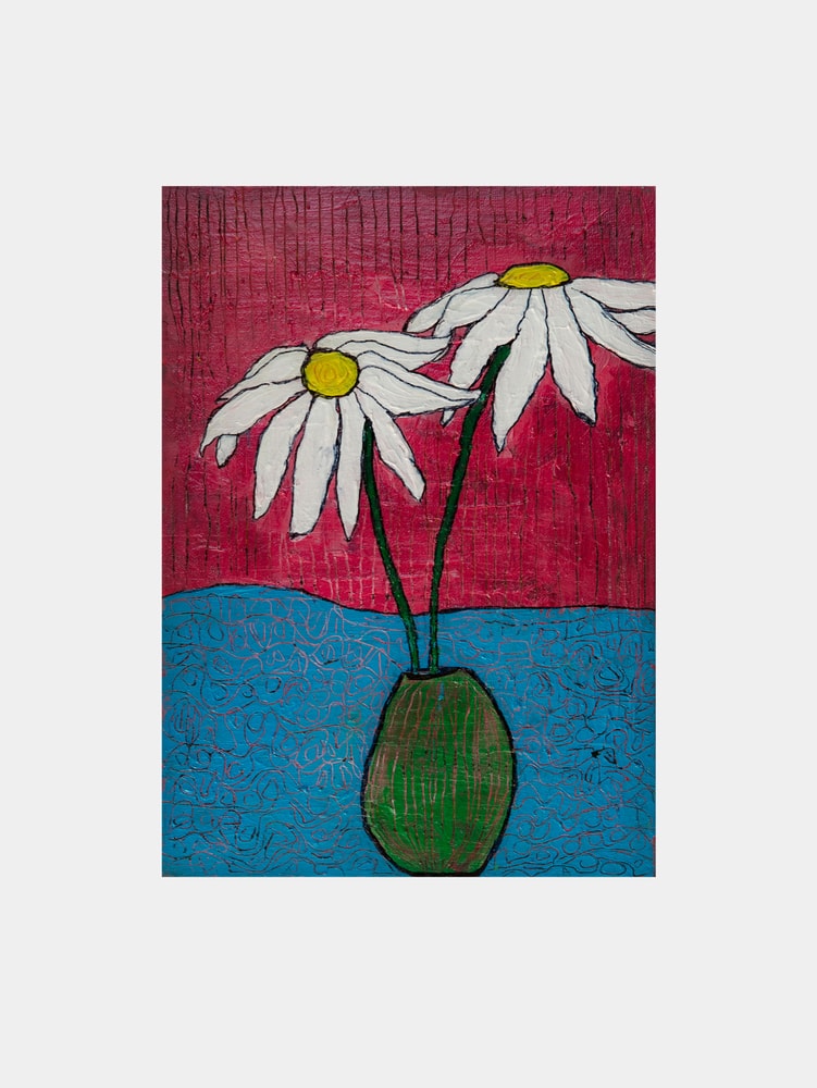 Two Daisies in Vase