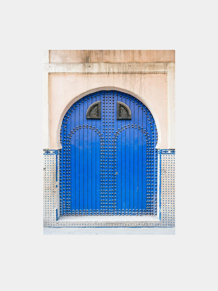 Vibrant Moroccan Blue Door