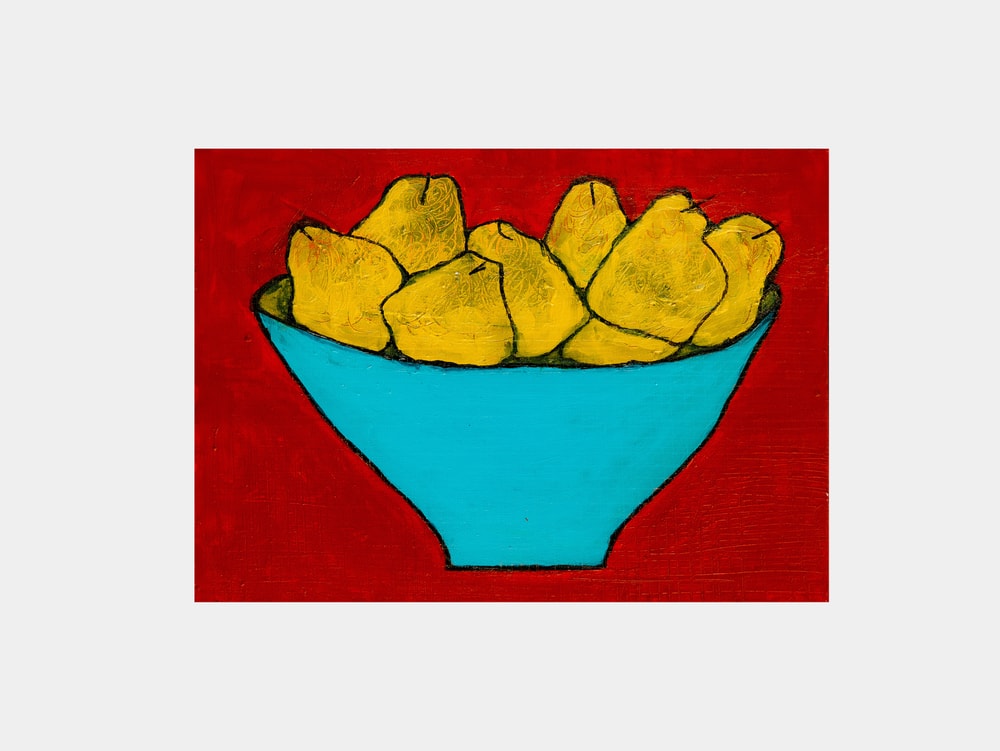 Vibrant Pears Still Life