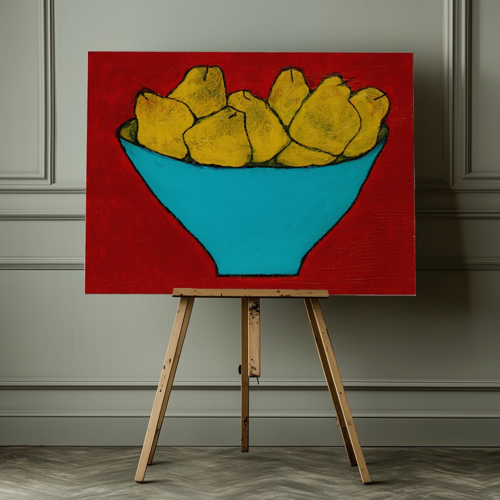 Vibrant Pears Still Life