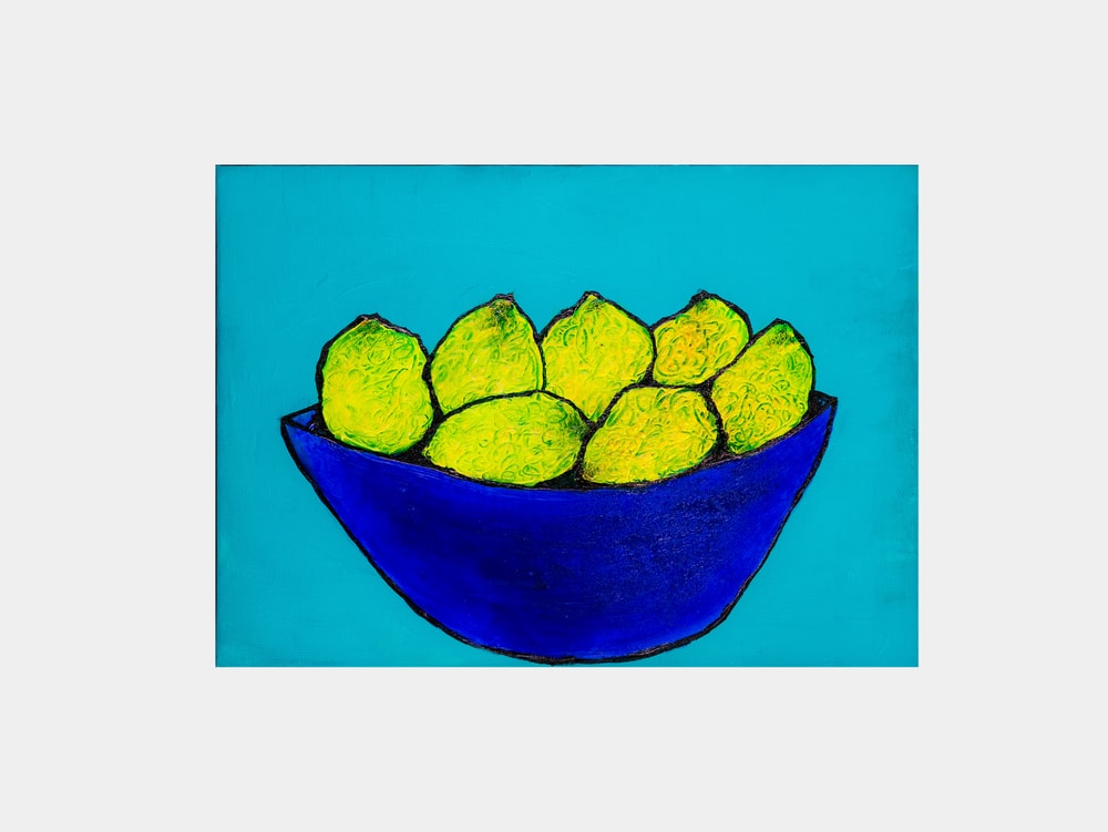 Bright Limes Blue Bowl