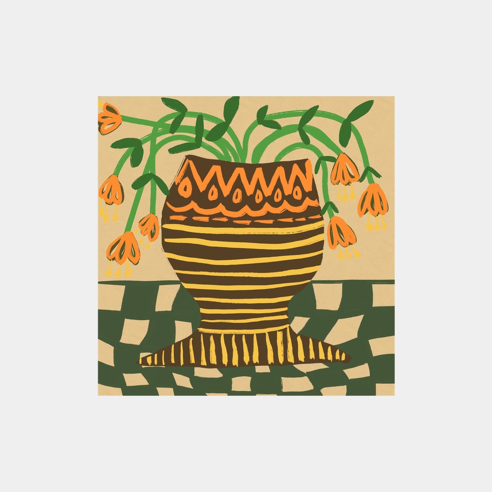 Bohemian Floral Vase