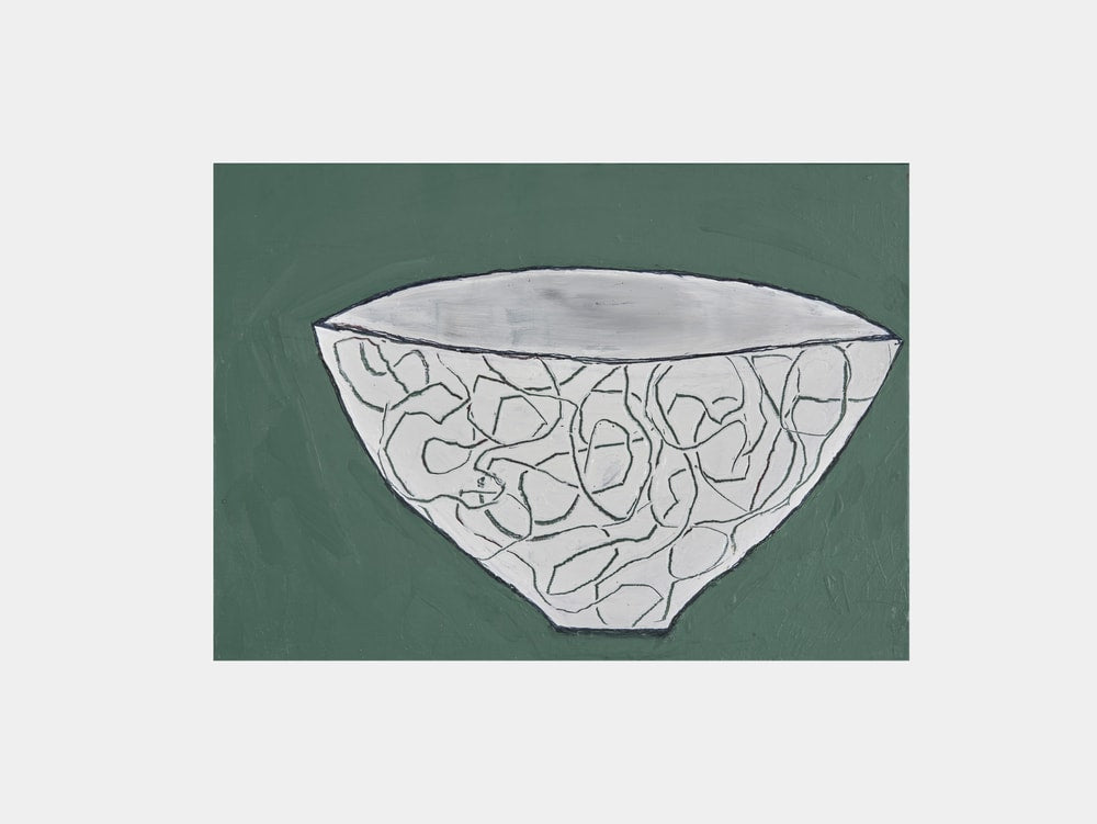 Abstract White Bowl