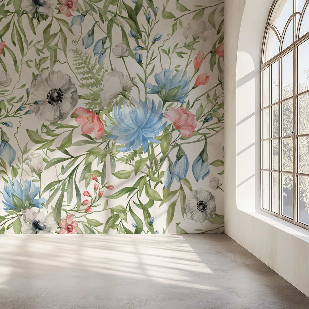 Secret Garden Wallpaper Blue Wallpaper