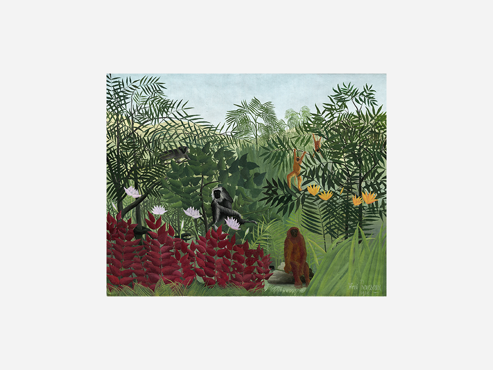 Henri Rousseau "Tropical Forest with Monkeys "  Art Print