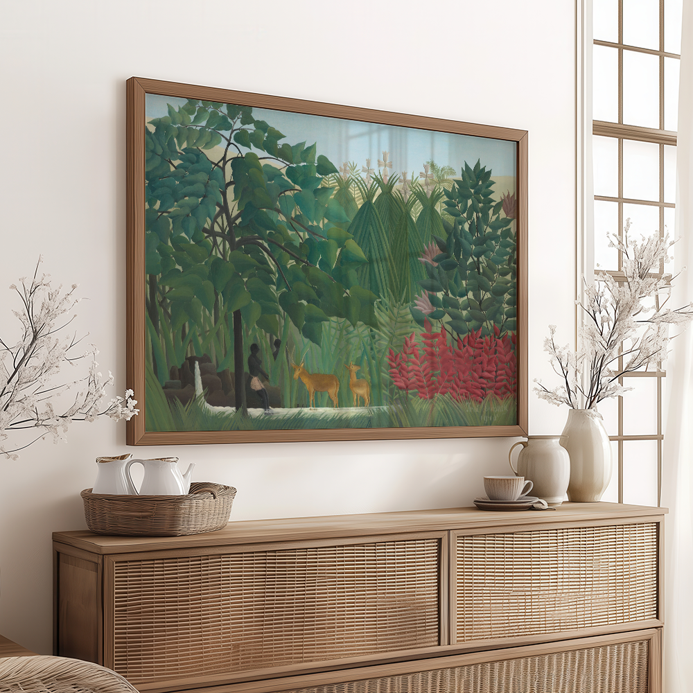 Henri Rousseau "The waterfall"  Art Print