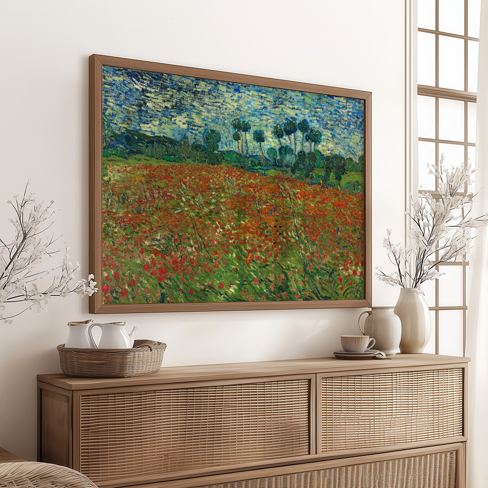 Van Gogh "Poppy Field" Art Print