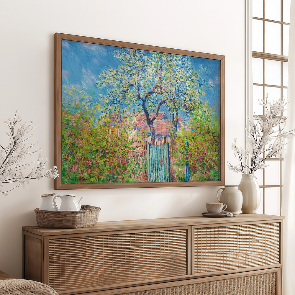 Monet: "Poirier En Fleurs (1885)" Art Print