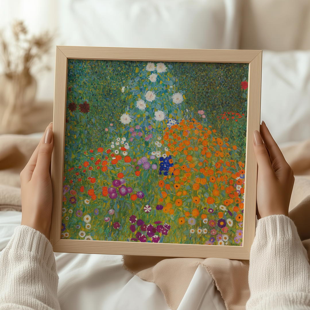 Gustav Klimt: "Cottage Garden (1905-1907)" Art Print