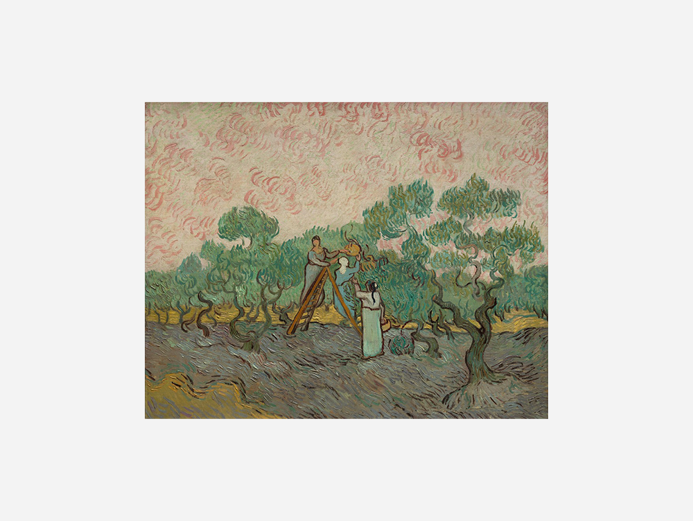 Van Gogh "Women Picking Olives (1889)" Art Print