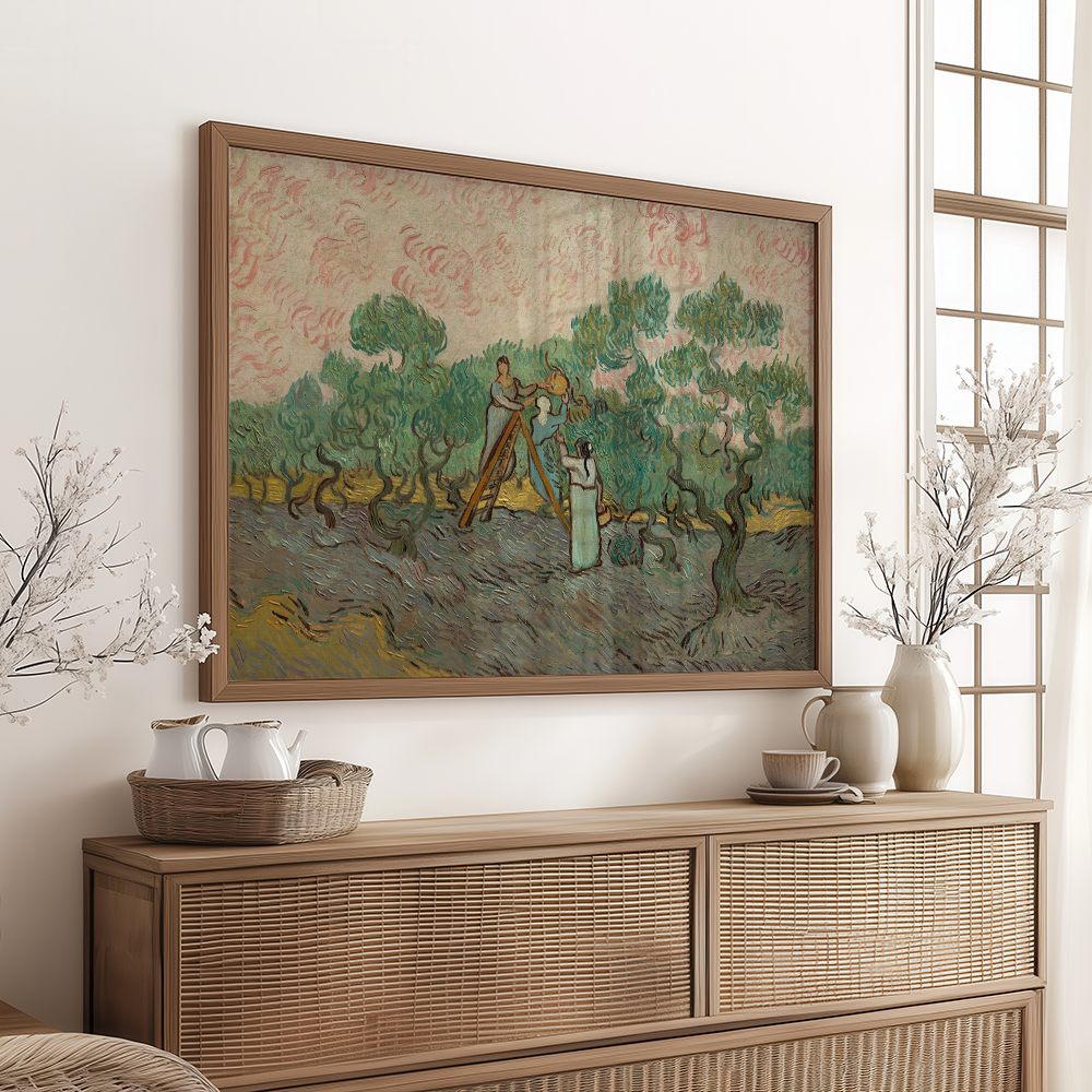 Van Gogh "Women Picking Olives (1889)" Art Print