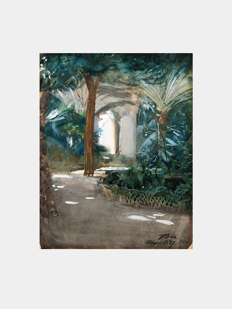 Anders Zorn: "Garden in Algiers (1887)" Art Print