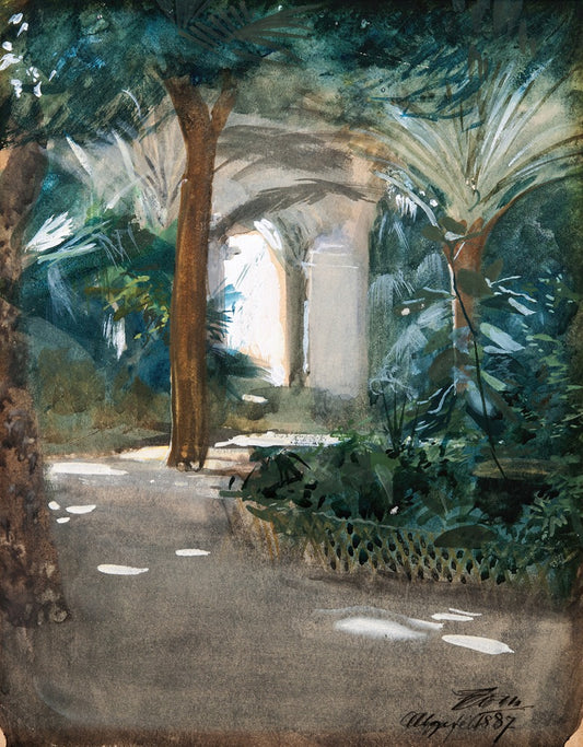 Anders Zorn: "Garden in Algiers (1887)" Art Print