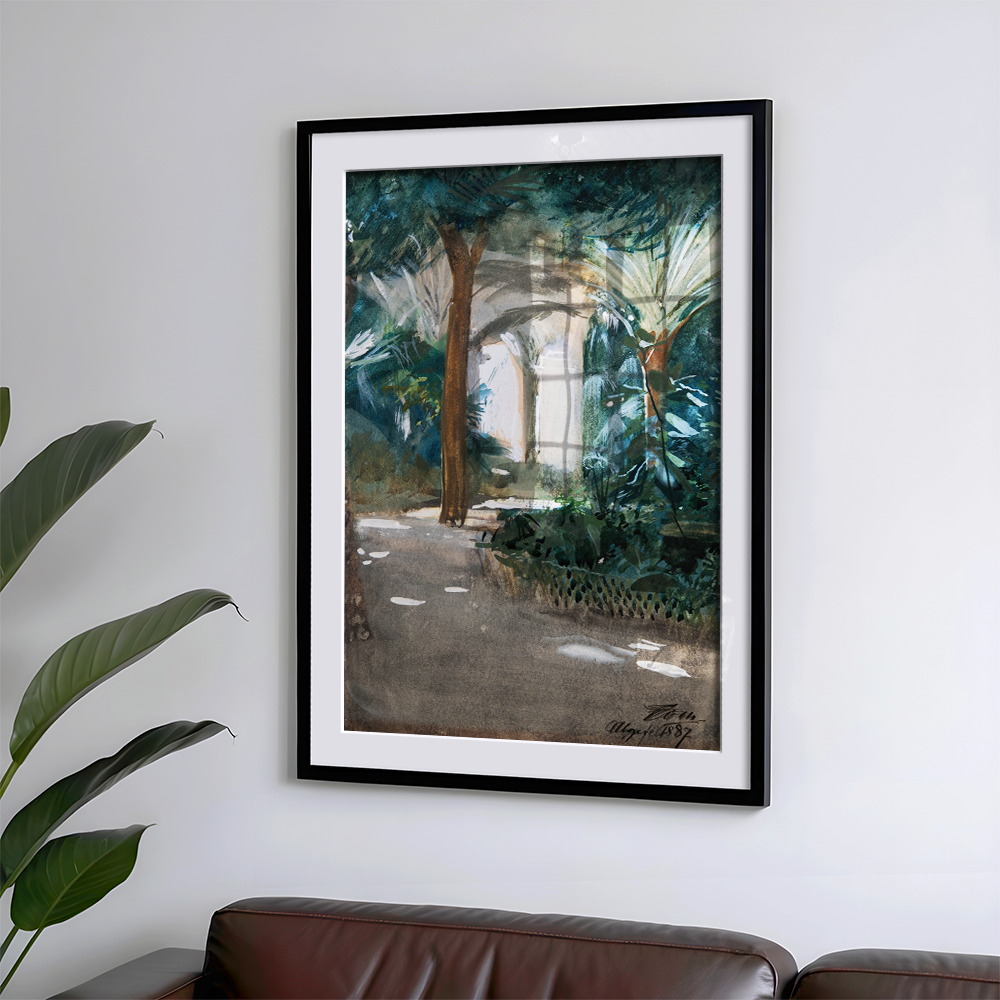 Anders Zorn: "Garden in Algiers (1887)" Art Print