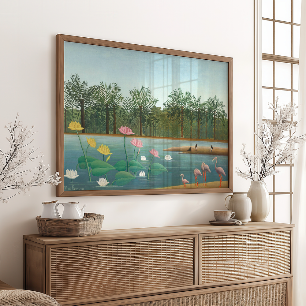 Henri Rousseau "Les Flamants (1910)"  Art Print