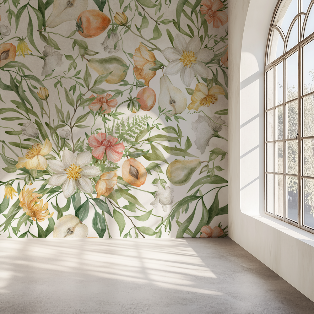 Secret Garden Wallpaper Peach Wallpaper