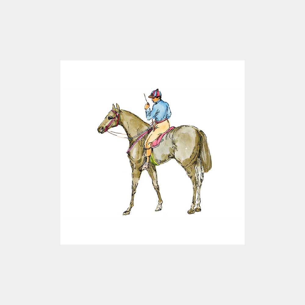 Equestrian Anneli on Polly Art Print