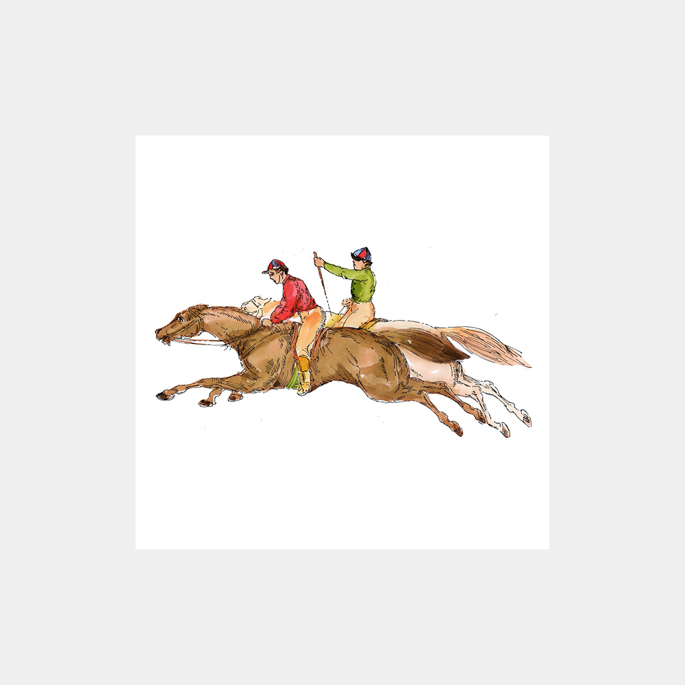 Equestrian Gucci and Scotty Art Print