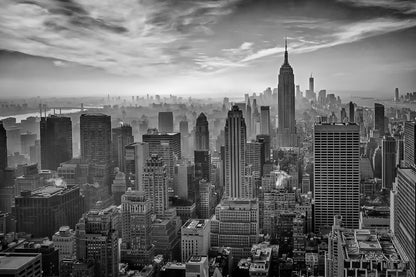 Hazy Gotham Art Print