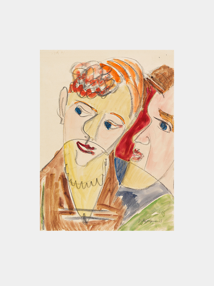 Ernst Ludwig Kirchner "Die Hembusse (Liebespaar H.) (1929-1931)" Art Print