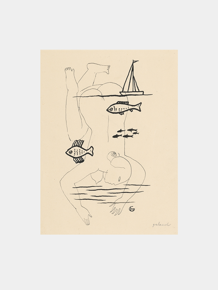Mikuláš Galanda: "Drowned (1930)" Art Print