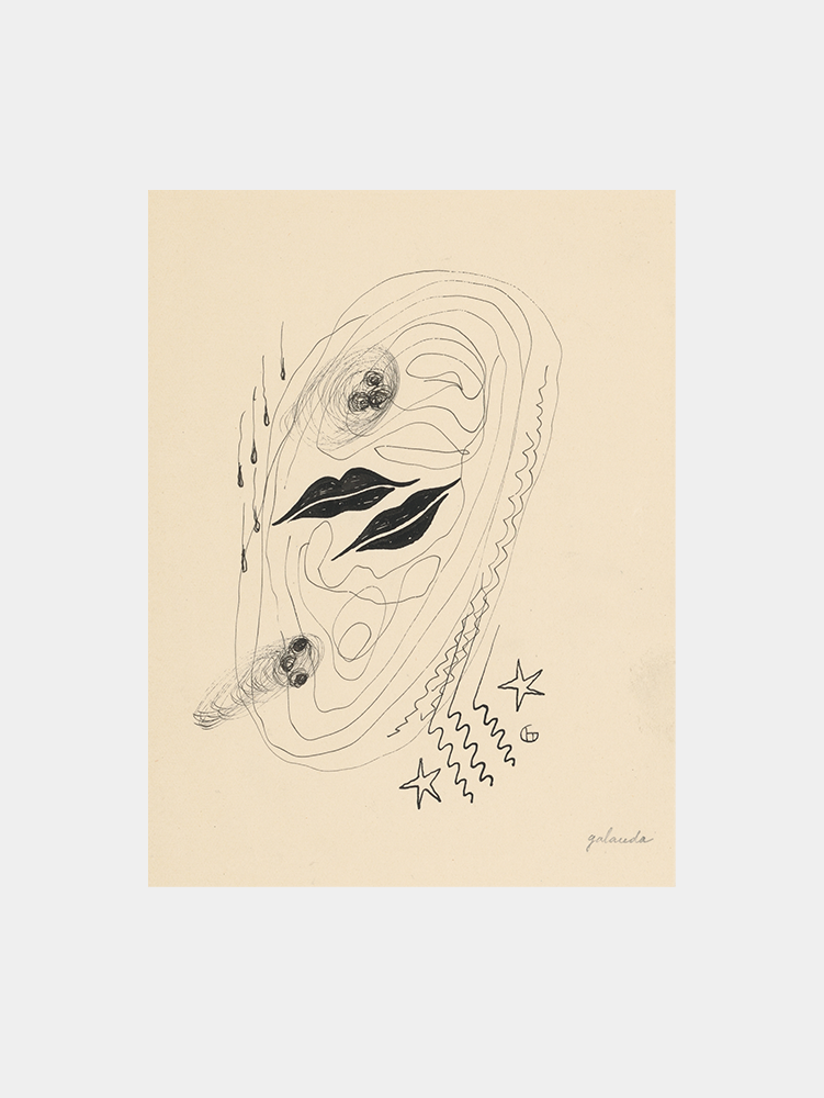 Mikuláš Galanda: "Red Lips (1930)" Art Print
