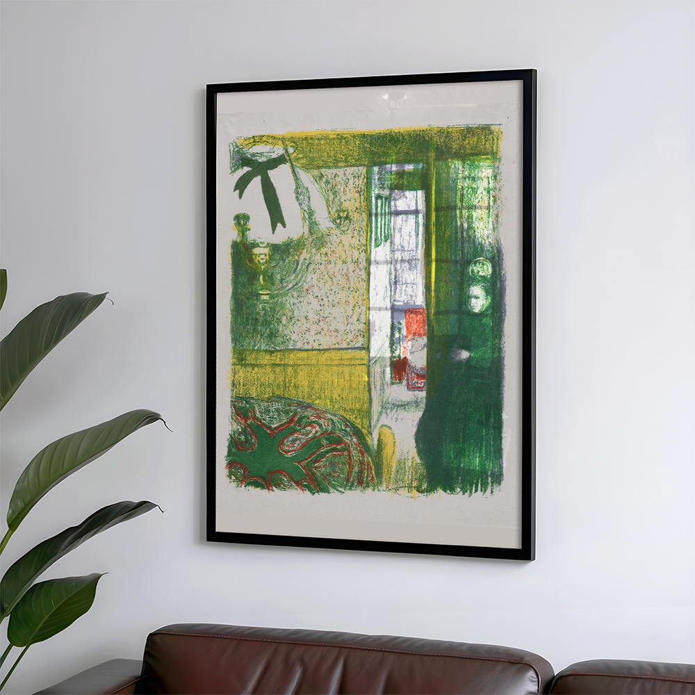 Édouard Vuillard "Interior with a Hanging Lamp (1899)" Art Print