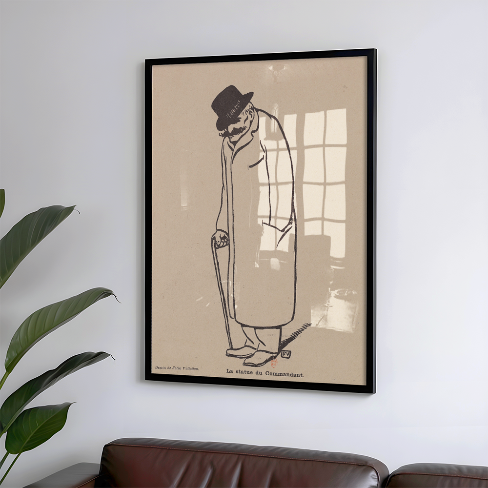Félix Vallotton: "La Statue du Commandant (1899)" Art Print