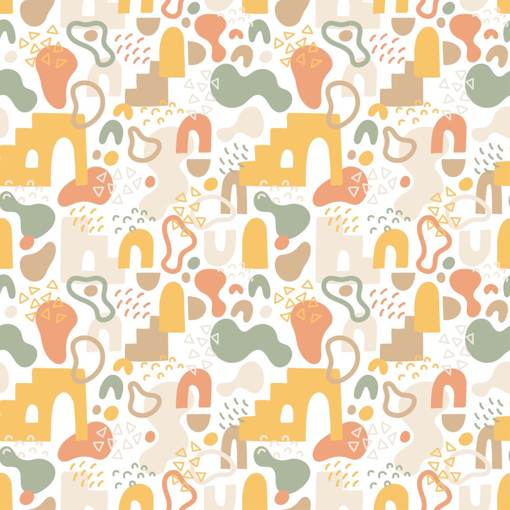Abstract Nursery Repeat Pattern Wallpaper