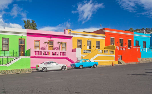 South Africa - Cape Town - The colorful multicolored houses