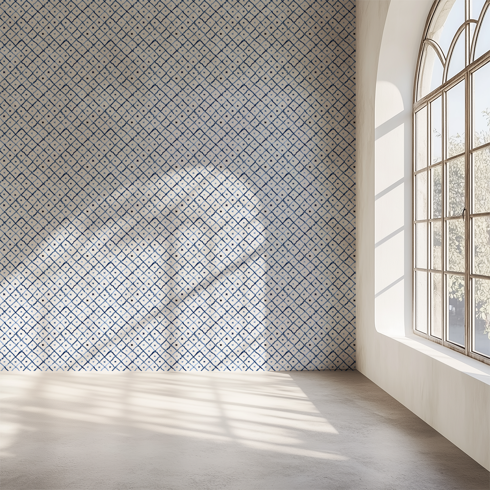 Baroque Luxe Blue Dianne Wallpaper