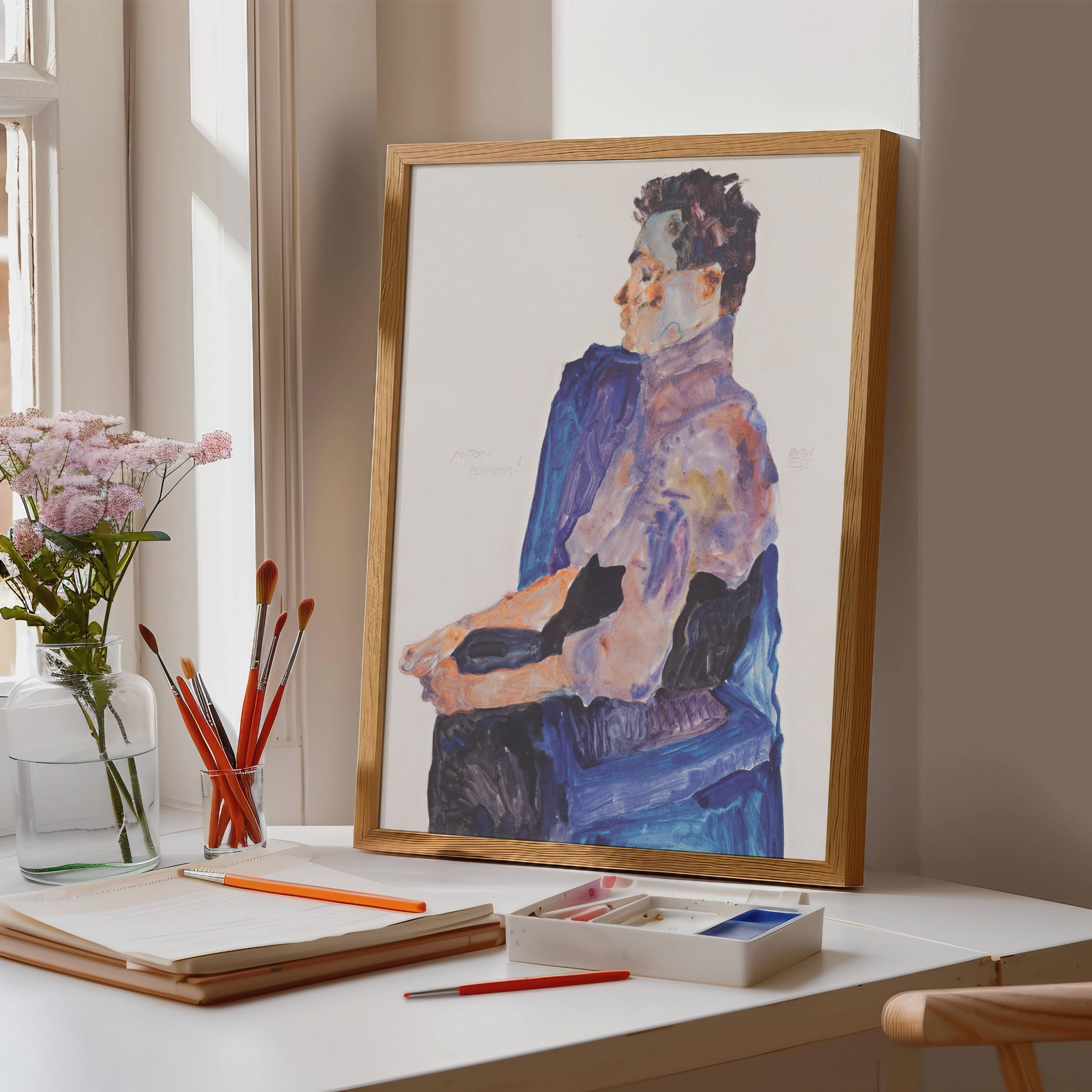 Egon Schiele "Portrait of Anton Peschka (1911)"