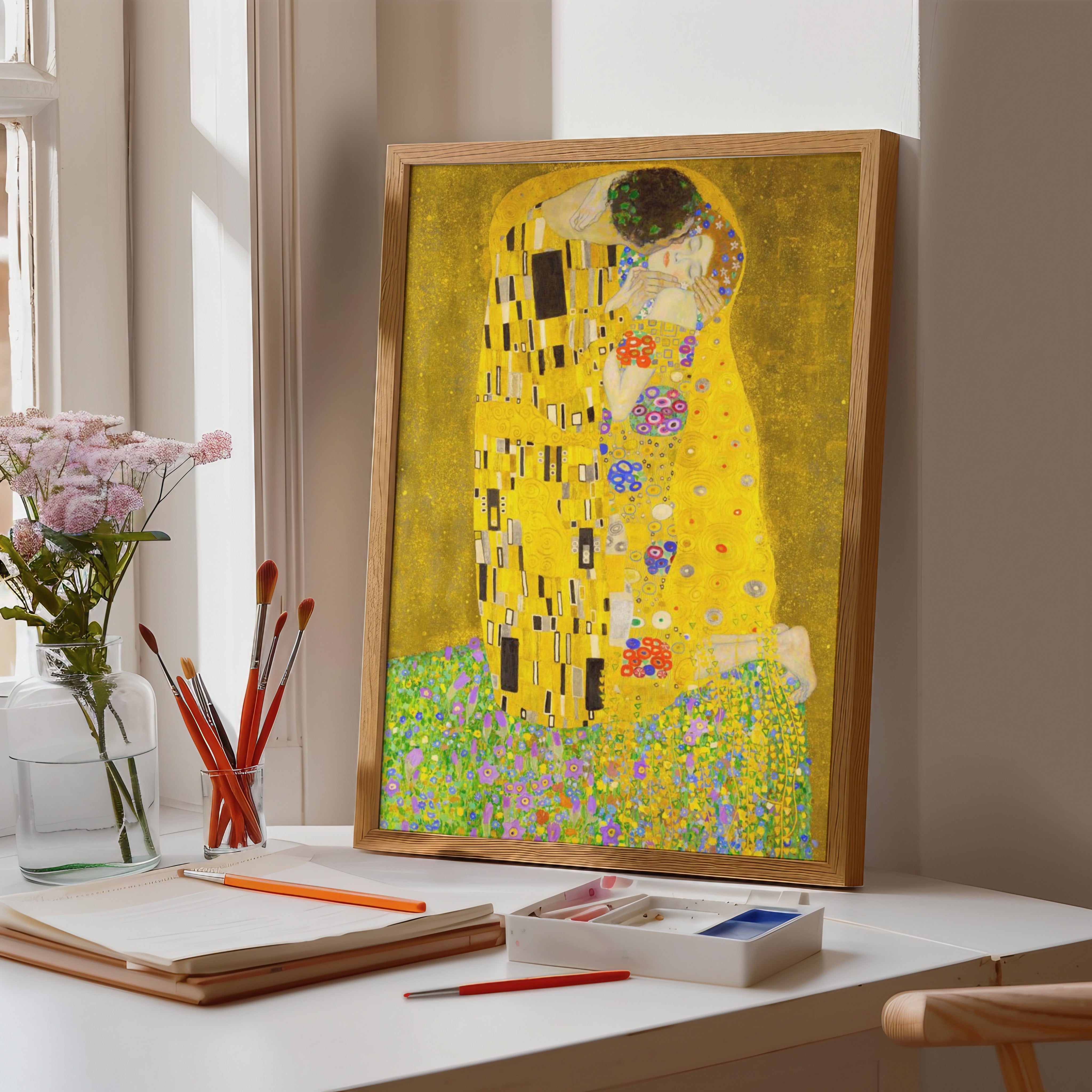 Gustav Klimt: "The Kiss II"