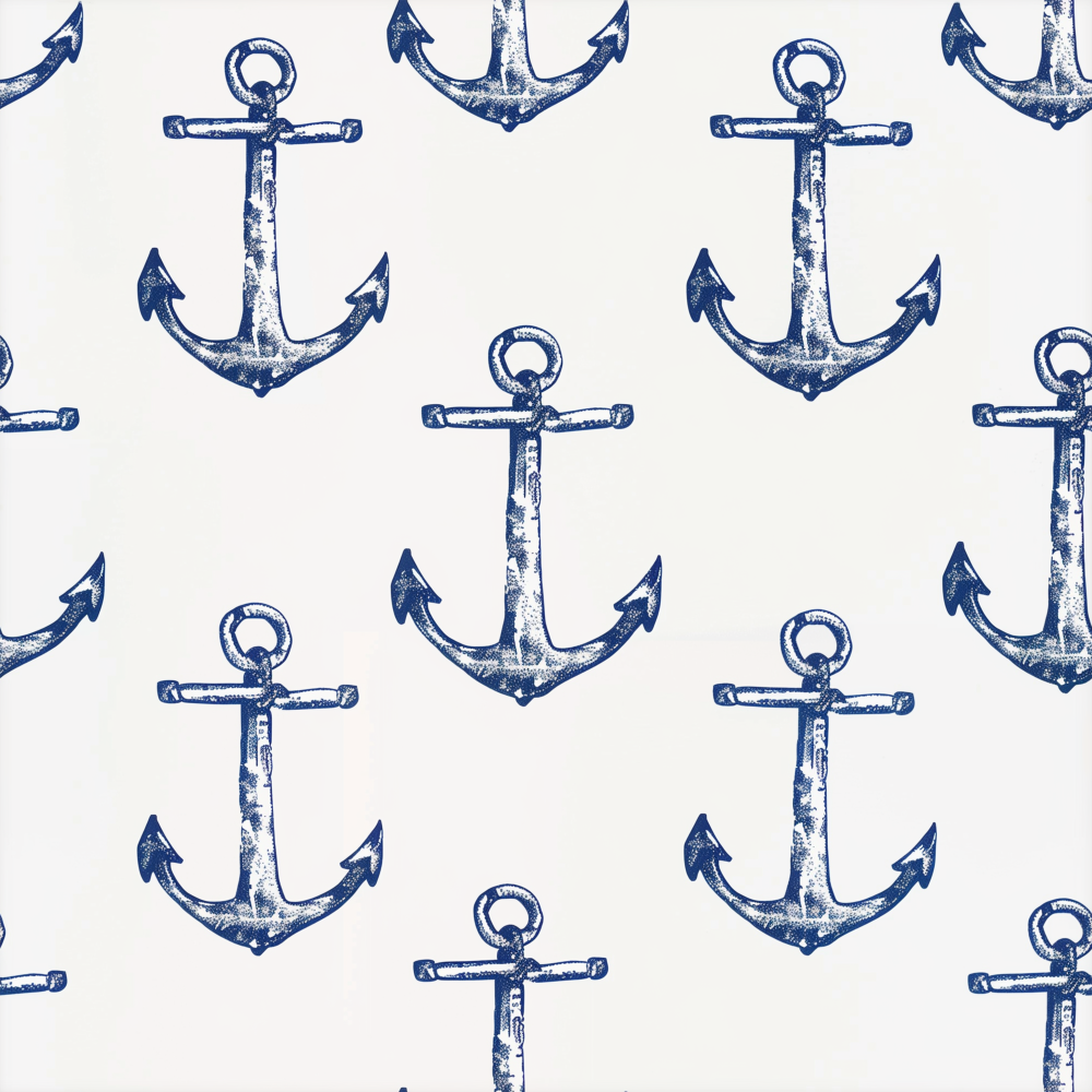 Coastal Cape Cod Anchors Wallpaper