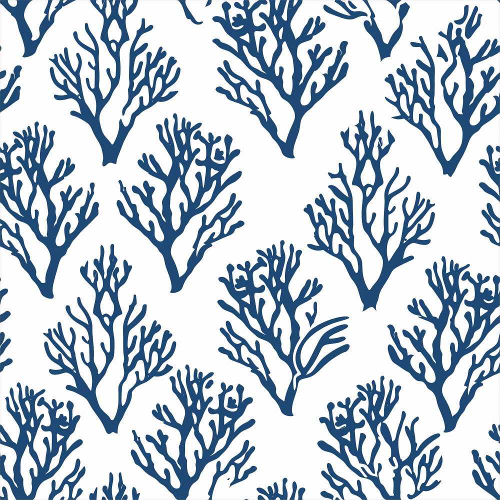 Coastal Cape Cod Coral Wallpaper