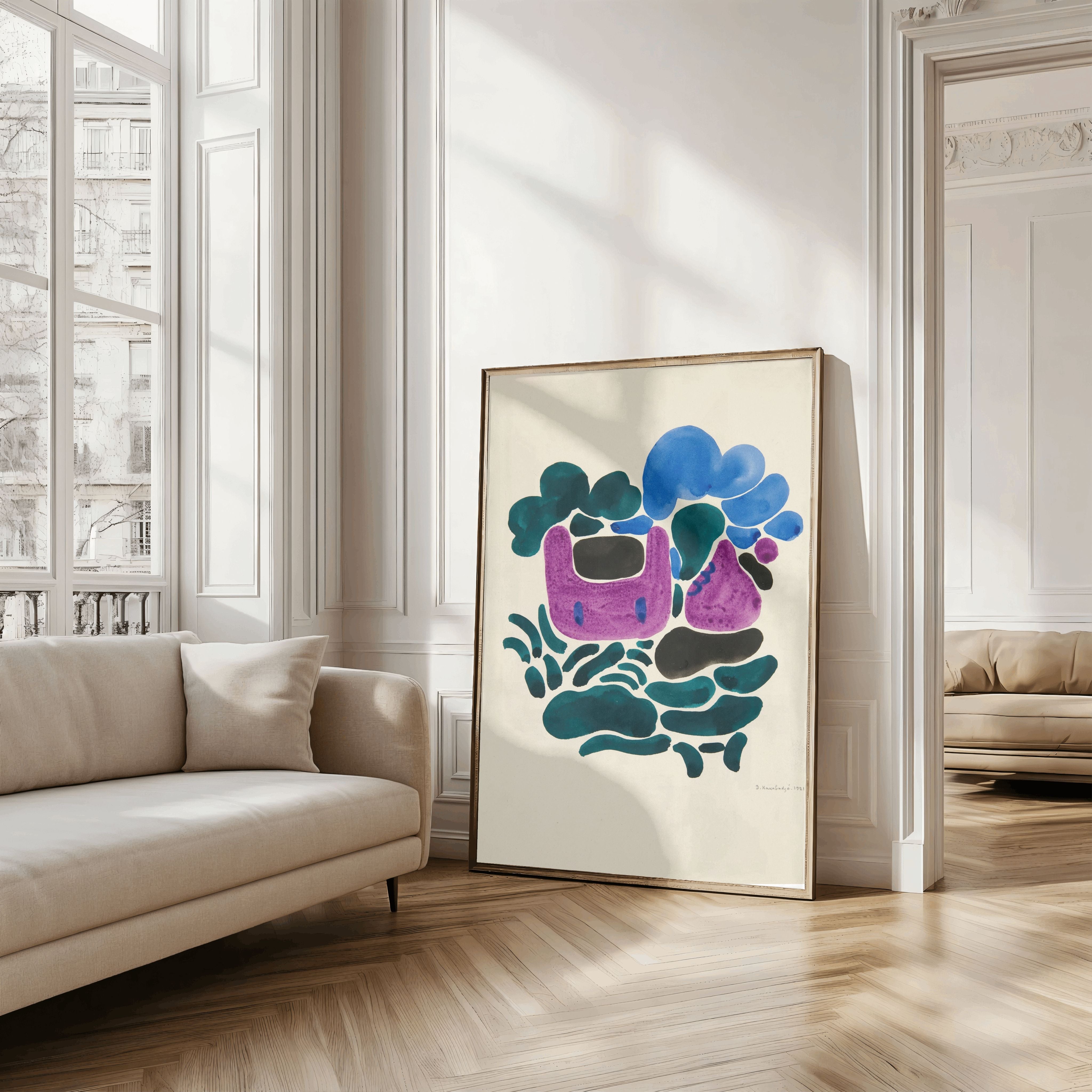 Abstraction Based on Flower Forms, I (1921) Art Print